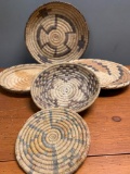 Group of Papago Style Plates/Platters. The Largest is 12