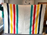 Hudson Bay Large Wool Blanket Made in England 92