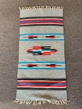 Southwest Style Handmade Rug has Light Stains. This Item is 42