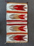 Southwest Style Handmade Rug has Light Staining. This Item is 38