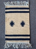 Southwest Style Handmade Rug has Fraying and Wear - As Pictured. This Item is 25