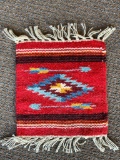 Southwest Style Handmade Small Blanket. This Item is 10.5