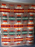 Pendleton Woolen Mills Southwest Style Blanket. Beaver State. Has Some Patches and Wear. 76