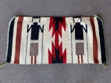 Southwest Style Handmade Rug has been Repaired with Stains. This Item is 35