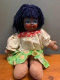 Vintage Handmade Painted Doll with Southwest Style Attire. This Item is 17