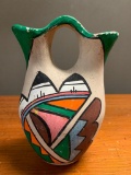 Native American Wedding Pottery,, Painted Vase, 6