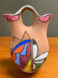 Native American Wedding Pottery,, Painted Vase, 6