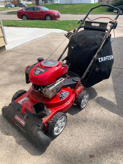 Craftsman 24" Wide Vaccum Chipper, Mulcher, Shredder. This Item Is Slightly Used and Runs