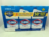 Lot of 3 Pack Bottles of Clorox Bleach Concentrated New In Box. Makes 135 Gal - As Pictured