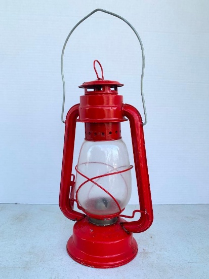 Globe Brand Oil Lantern Made in Hong Kong. This Item is 12" Tall