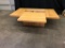 Solid Wood Oak Coffee Table with Hidden Slide Drawer, 18