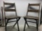 2 Vintage Wooden Folding Chairs. The Seat Height is 16.5