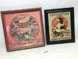 2 Piece Lot of Framed Print. The Largest Print is 13