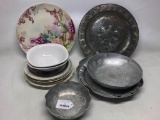 Lot of Decorative Plates and Bowls and Serving Plates - As Pictured