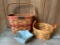 Misc. Lot of Longaberger Baskets. Includes 1 1989 Christmas Collection 