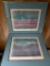 Pair of Framed and Matted Watercolor Prints by Mary Mark. They are 21.75