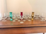 Lot Of Misc. Glasses and Stem Ware Tallest is 4.5