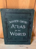 1901 Twentieth Century Atlas of the World Book. Binding is in Poor Condition - As Pictured