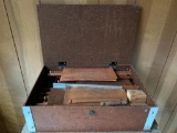 Wooden Box of Lincoln Logs. The Box was Handmade by Owners Grandfather - As Pictured