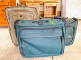 The Pieces of Luggage, Two Suit Cases and a Piece of Wheels as Pictured