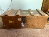 Old Wood Amo Box with Tray, 25