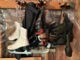 Group of Vintage Ice Skates as Pictured