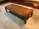 Wood and Glass Coffee Table