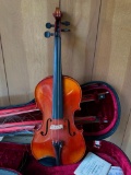 1721 Stradivarius Replica Marc Laberte Violin with Strings, Bow and Case - As Pictured