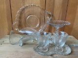 Lot of Misc. Clear Glass Dishes - As Pictured
