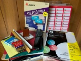 Misc. Lot of Office Supplies. This Includes Paper, Rulers, Hole Punch, Etc - As Pictured