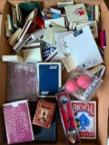 Misc. Lot of Matchbooks, Spoon, Playing Cards and Jacks - As Pictured
