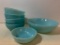 Small Lot of Fire King Ware Bowls. The Largest is 8