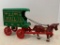 Reproduction Cast Iron Horse Drawn Mail Truck. This Item is Approx. 11