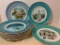 Lot of 10 Christmas Collector Plates by Avon. These are 9