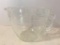 Fire King 2 Qt Clear Glass Mixing Bowl with Handle. This is 7.5