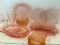 Large Lot of Pink Depression Glass Bowls and Serving Plates - As Pictured