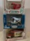 Lot of 3 Die Cast Metal Toy Banks, New In Box - As Pictured