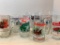 Lot of 11 Misc. Budweiser Beer Glasses - As Pictured