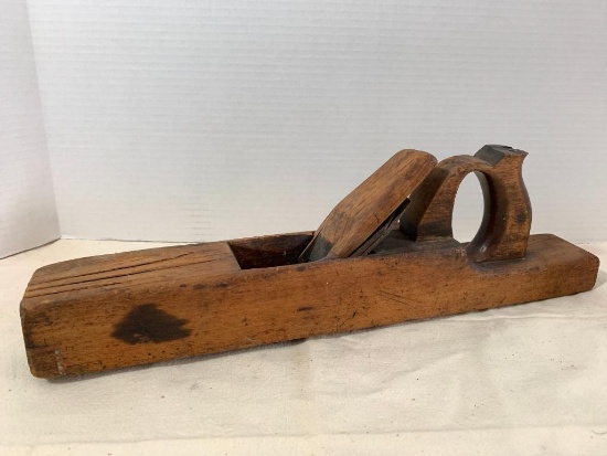 16" Vintage Wooden Block Plane Woodworking - As Pictured