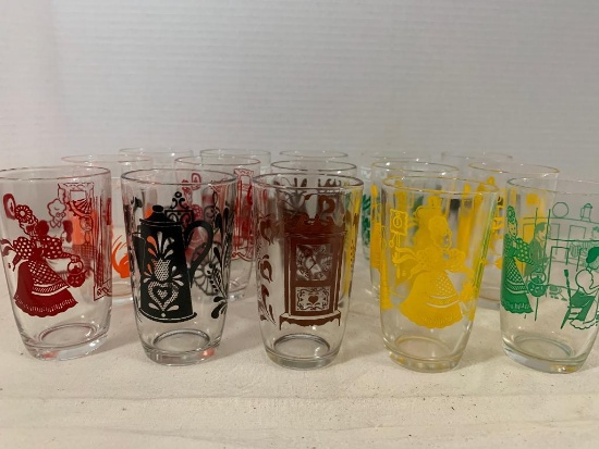 Small Lot of Juice Glasses. They are 3.75" Tall - As Pictured