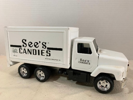 See's Candies Metal Toy Truck. This is Approx. 10.5" Long - As Pictured