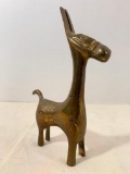 Brass Donkey Statue. This Item is Approx 7