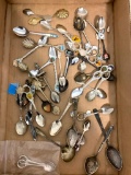 Large Flat of Souvenir Spoons - As Pictured