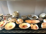 Shelf Lot of Misc. Trinket Boxes, Small Bowls, etc - As Pictured