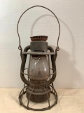 Antique Dietz Vesta Oil Lamp. The Globe is Cracked. This Stands 11
