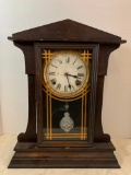 Wood Mantel Clock Made By The Sessions Clock Co. This is 19