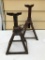 Pair Of Vintage Heavy Duty Jack Stands