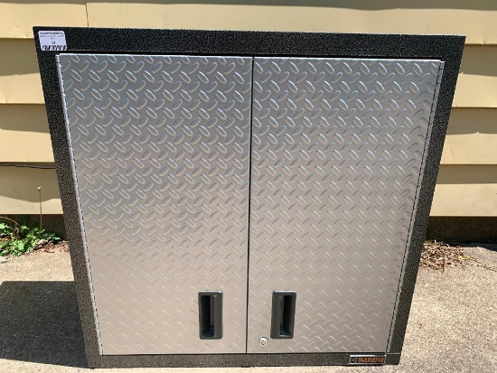 Gladiator Garageworks Welded Steel Wall Gearbox Cabinets. This Item is 30" T x 30" W x 12" D