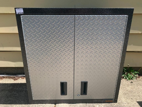 Gladiator Garageworks Welded Steel Wall Gearbox Cabinets. This Item is 30" T x 30" W x 12" D