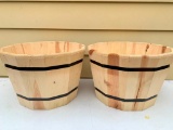 Pair of Brand New Pennington Wood Tubs. They are 19